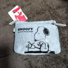スヌーピー ポシェット グレー