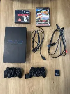 PS2 本体　SCPH-30000 コントローラー2個メモリーカードおまけソフト