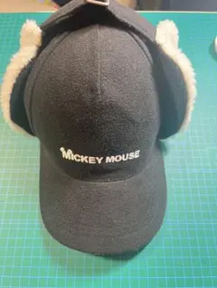 MICKEY MOUSE 耳付きキャップ 黒