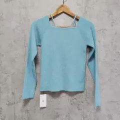 【新品タグ付】COLONY 2139 レイヤード風スクエアニット ブルー 完売品