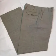 グレー チェック柄 スラックス