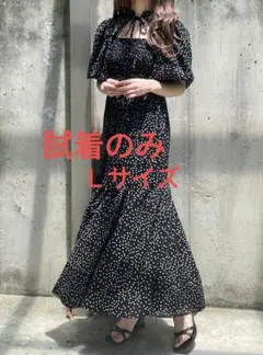グレイル　GRL★前後2wayドット柄ティアードワンピース【K9144c】
