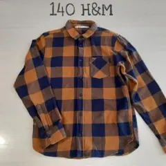 140㌢H&M長袖ネルシャツ
