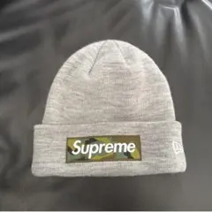 supreme ニューエラ ニット帽 グレーのサムネイル