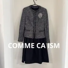 COMMECA ISM フォーマル ワンピーススーツ　コサージュ付き