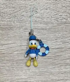 ドナルドダック ストラップ 浮き輪付き