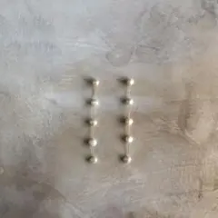 5連淡水パールピアス
