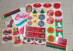 【匿名配送】メリークリスマス クリスマスシール ステッカー ラベル 詰め合わせ