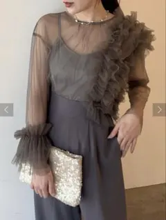 LAGUNAMOON パンツドレス チャコールグレー S 試着のみ