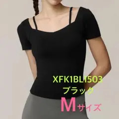 ゼクシィミックス ハートネック クロップド丈 半袖 ブラトップ ブラック M