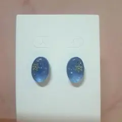 冬の夜空　ハンドメイドレジンピアス