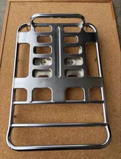 自転車用 リアキャリア シルバー 荷台 レトロ デットストック品 無垢 