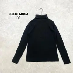 SELECT MOCA/タートルネックニットF/ブラック/リブ/綺麗め/シンプル