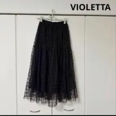 VIOLETTA フリーサイズ　ブラック　フレアスカート　夏秋春のサムネイル