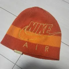 ビーニー NIKE ナイキ刺繍ロゴニット帽 マルチボーダーナイキ デッドストック