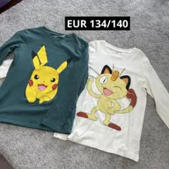 ポケモン 長袖Tシャツ 3枚セット　H&M 134/ 140