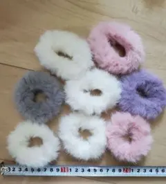 ファー シュシュ 8個セット