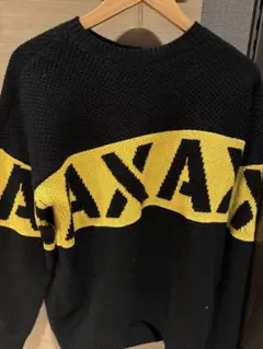 Armani Exchange ニットセーター S ブラック/イエロー