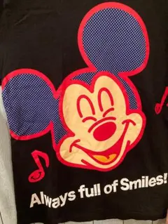 21東京ディズニーリゾート ミッキーマウス 半袖Tシャツ M 黒 ビッグプリント