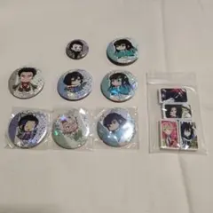 鬼滅の刃 缶バッジセット（8個）、消しゴムセット（4個）