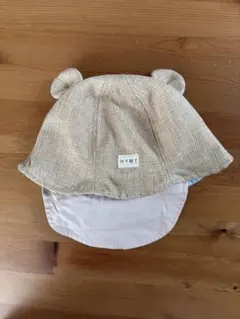 バースデイ◎クマ耳付きベビー帽子◎ベージュ◎46cm