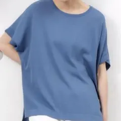 OPAQUE.CLIP オペークドットクリップ ドルマンスリーブニット ブルー系のサムネイル