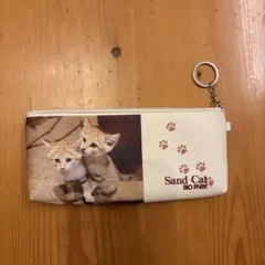 スナネコ 砂猫 Sand Cat BIO PARK ポーチ