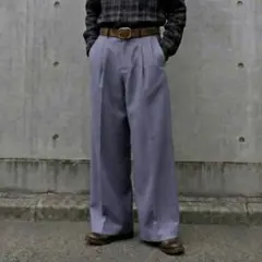 【極太】【ウールギャバジン】slacks 80's〜90's archive 極太】【ウールギャバジン】80's wide slacks archive - メルカリ
