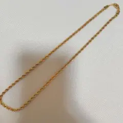 ゴールドカラー ツイストチェーン ネックレス