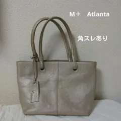 M＋　Atlanta レザーショルダーバッグ　シャンパンゴールド