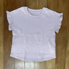キッズ フリルスリーブTシャツ ピンク 130cmのサムネイル