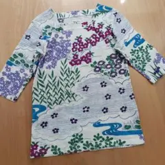 ソウソウ　sousou　ジバン　涼やか　花柄　菖蒲のサムネイル