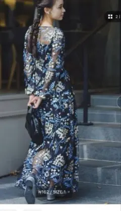 kastaneオケージョンドレスembroidery organdy dress