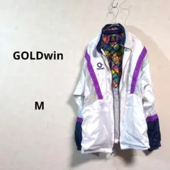 Goldwin ナイロンジャケット ホワイト/ネイビー/パープル M N483のサムネイル