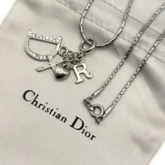美品✨Christian Dior ロゴ ネックレス ロゴ ハート クロス