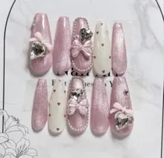 ネイル　韓国 量産型 マグネット　ガーリー スナ系 地雷系 ワンホン 推し