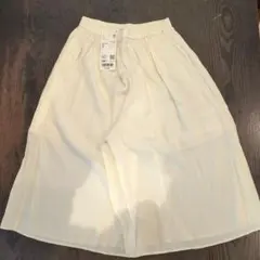 ユニクロ　ワッシャー　スカートパンツ