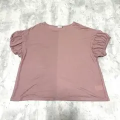 eur3 ギャザースリーブ　ゆったりシルエット フェミニン カジュアル