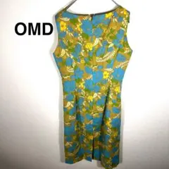 OMD OneMoreDay 花柄 ノースリーブ ひざ丈ワンピース M相当 花柄