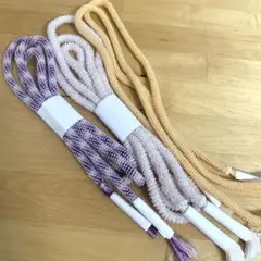 ひ*ろ様 B53⭐️美品　ビーズ　帯締め　まとめ　3点