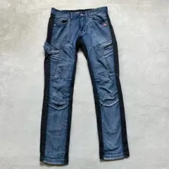 Blue B デニムカーゴパンツ ワークパンツ 作業用 メンズ Lサイズ