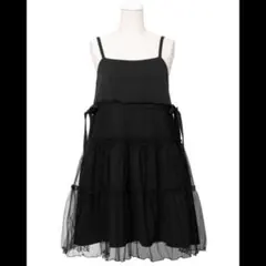 チュールレイヤードキャミワンピース