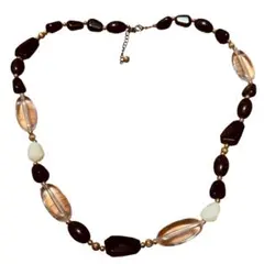 ブラック・クリアビーズネックレス