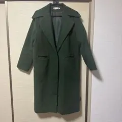 Sht Long Fashion ダークグリーン ロングコート