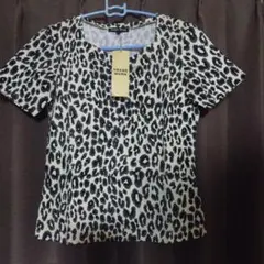 新品未使用　TRANS WORK レオパード柄 ヒョウ柄Tシャツ