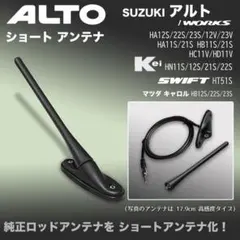 ショートアンテナ【アクティ トラック】HA8 HA9 マイクロアンテナ