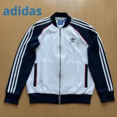 adidasトラックトップ ジャケット トレフォイル 三つ葉 トリコロール
