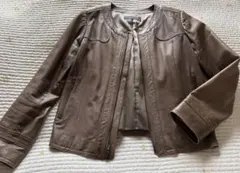 ブラウンレザージャケット