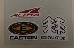 防水ALTRA EASTON KOLON SPORT ステッカー 3枚セット