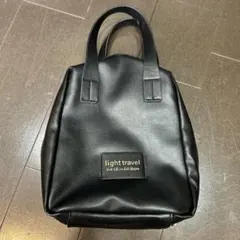 light travel 黒化粧ポーチ　立て収納 ダブルジッパーのサムネイル